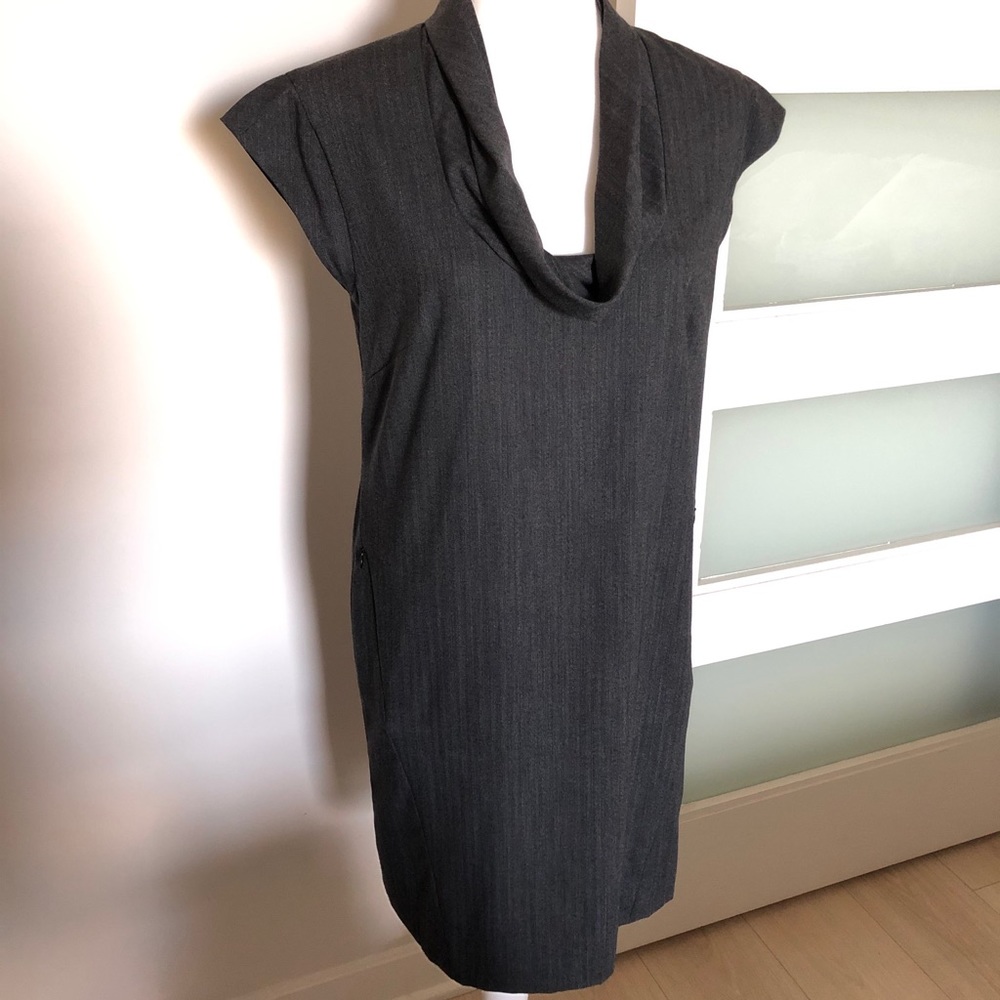 J.Crew Wool Cowl Neck Shift Dress